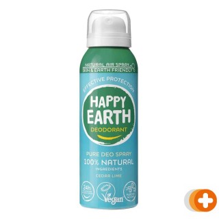 Happy earth deo 100% natural air spray cedar lime 100ml