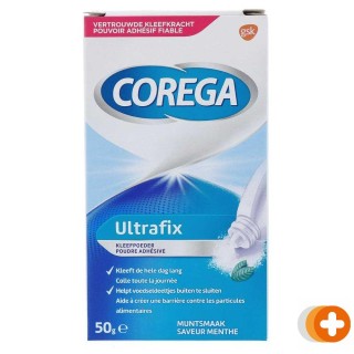 Corega ultrafix kleefpoeder voor kunstgebit
