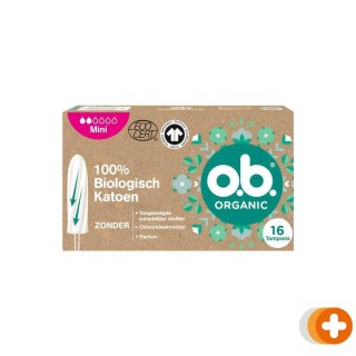 O.b. organic tampons katoen mini