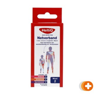 Heltiq netverband nr 2, 4,2 cm x 1 m (gerekt)