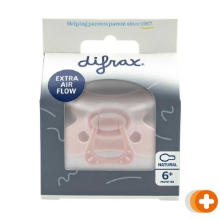 Difrax fopspeen natural 6+ m se pink opal