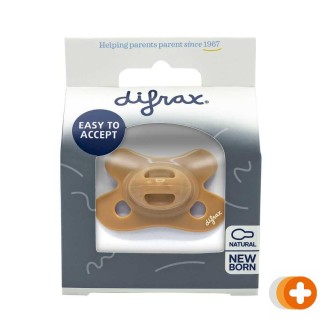 Difrax natural fopspeen newborn uni caramel