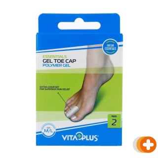 Vitaplus essentials gel toe cap, polymer gel m/l