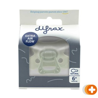Difrax fopspeen natural 6+ m se green jade