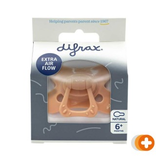 Difrax natural fopspeen 6+m uni peachy
