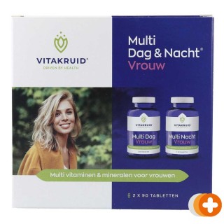 Vitakruid multi dag & nacht vrouw tabletten 2x90st