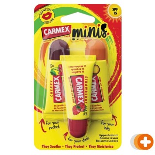 Carmex lip balm mini's asssorti spf15 3-pack