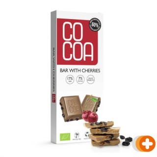Cocoa biologische chocolade reep met kersen