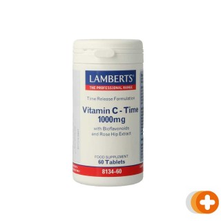 Lamberts vitamine c 1000 time release met bioflavonoiden en rozenbottelextract