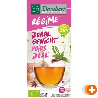 Damhert régime ideaal gewicht thee biologisch