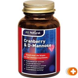 All natural cranberry & d-mannose capsules
