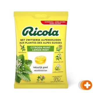 Ricola citroen munt suikervrij zakje