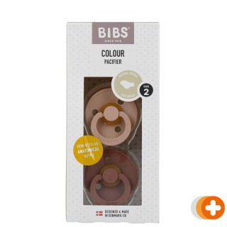 Bibs fopspeen latex anatomic blush/woodchuck size 2