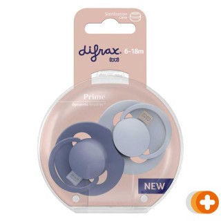 Difrax lovi dynamic fopspeen 6-18m baby blue/blue