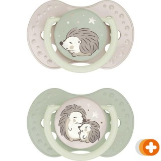 Difrax lovi dynamic fopspeen 6-18m night & day unisex