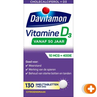 Davitamon vitamine d 50 plus 10mcg smelttablet