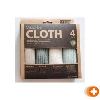Smart microfiber system microvezeldoekjes grijs groen