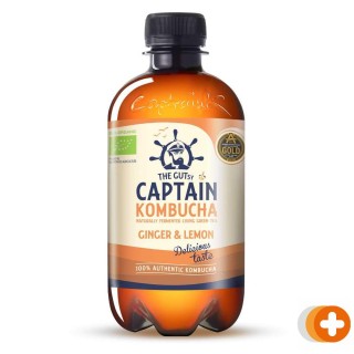 The gutsy captain kombucha ginger & lemon