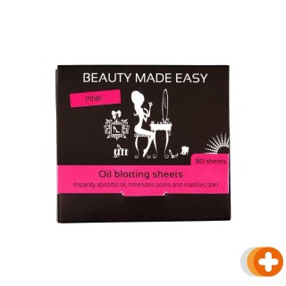 Beauty made easy oil blotting sheets pink