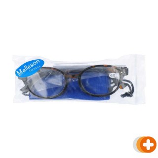 Melleson optics leesbril +3.00 mat havanna rond