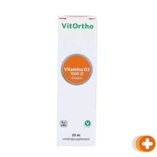 Vitortho vitamine d3 1000 ie druppels
