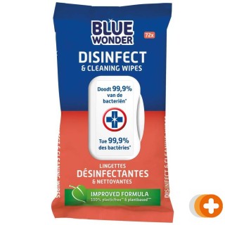 Blue wonder desinfecterende schoonmaakdoekjes