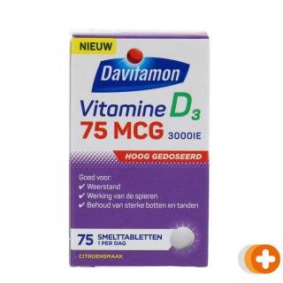 Davitamon vitamine d3 75 mcg 3000ie