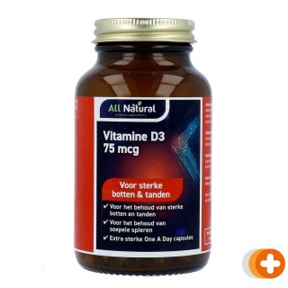 All natural vitamine d3 75mcg
