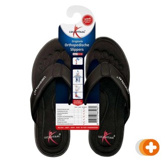 Lucovitaal orthopedische slippers maat 43-44 zwart
