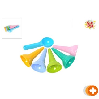 Sun fun zand speelset ijsjes 6 delig