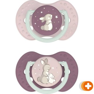 Difrax lovi dynamic fopspeen 3-6m night & day girl