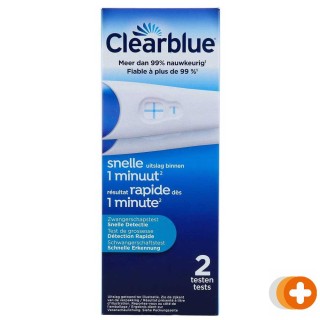 Clearblue zwangerschapstest snelle detectie