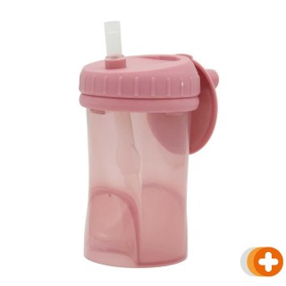 Difrax anti lek rietjes beker raspberry