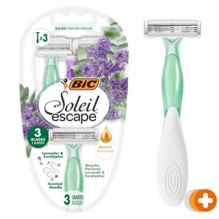 Bic soleil escape wegwerpmesjes lavendel eucalyptus