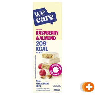 Wecare meal replacement bars raspberry & almond