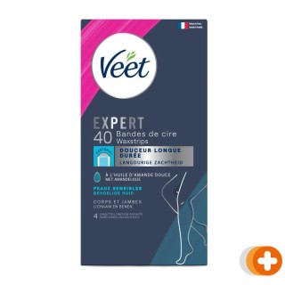 Veet expert koude waxstrips benen & lichaam gevoelige huid