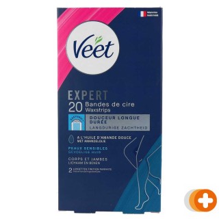Veet expert koude waxstrips benen & lichaam gevoelige huid