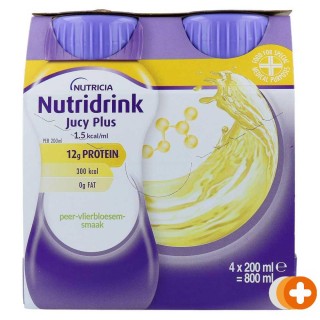 Nutridrink jucy plus peer-vlierbloesem