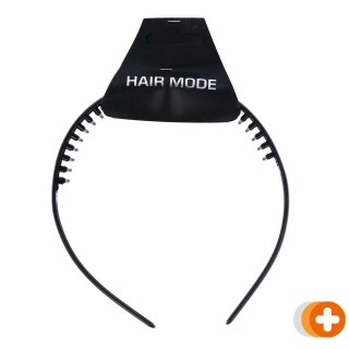 Hair mode diadeem zwart met tandjes