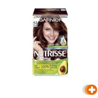 Garnier nutrisse crème permanente haarverf 4.3 goud middenbruin