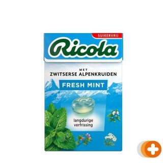 Ricola fresh mint suikervrij doosje