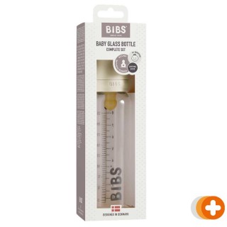 Bibs fles glas complete set ivory 225ml