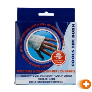 Burnshield twin pack sterile brandwondencompres 10x10cm