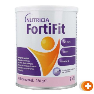 Nutricia fortifit poeder aardbei