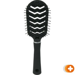 Hair mode haarborstel met open achterkant zwart