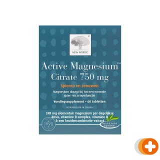 New nordic active magnesium citrate 750 mg
