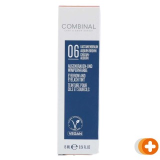 Combinal wenkbrauw- en wimperverf kastanjebruin