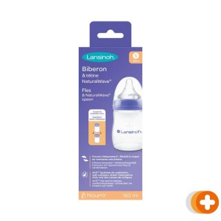Lansinoh drinkfles & naturalwave speen 160ml