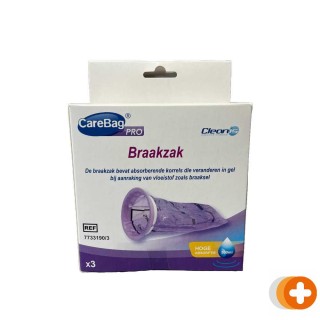 Carebag braakzak pro met super absorberend poeder zakje