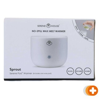 Serene house no-spill wax melt warmer sprout (wit) incl. 1 wax pod